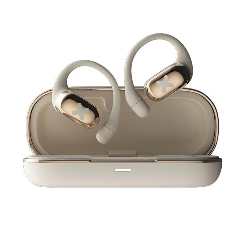 Bluetooth Earphones with Ear-Mount Design – Beige