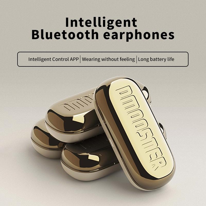 Bluetooth Earphones with Ear-Mount Design – Beige