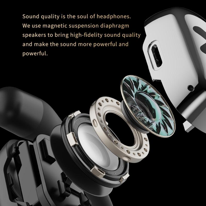 Bluetooth Earphones with Ear-Mount Design – Beige