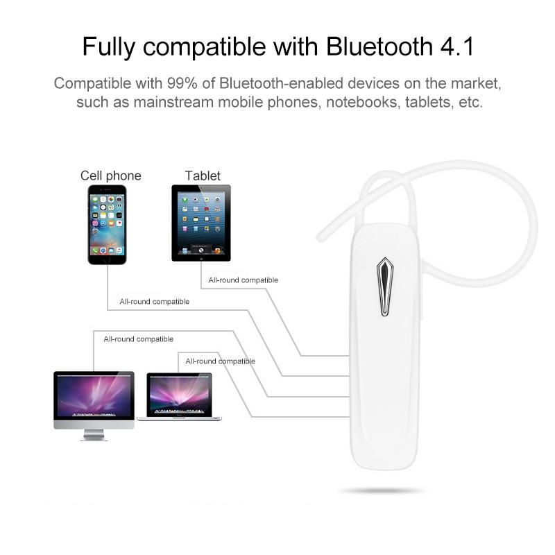 Wireless Bluetooth Earphone for Samsung – Hands-Free V4.1, Black