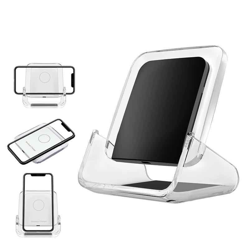 10W 3-in-1 Vertical Wireless Charger – Fast Charging Stand for iPhone, Apple Watch & AirPods – Black