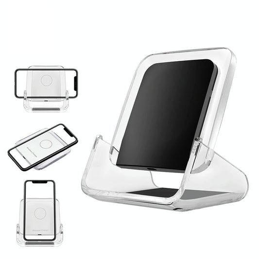 10W 3-in-1 Vertical Wireless Charger – Fast Charging Stand for iPhone, Apple Watch & AirPods – Black
