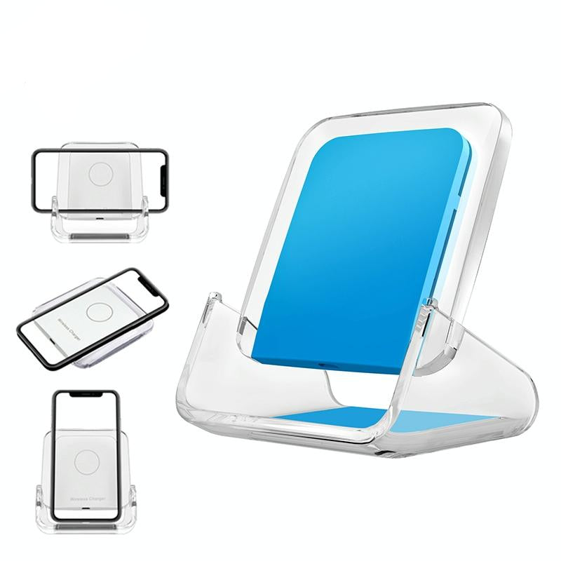 10W 3-in-1 Vertical Wireless Charger – Fast Charging Stand for iPhone, Apple Watch & AirPods – Black