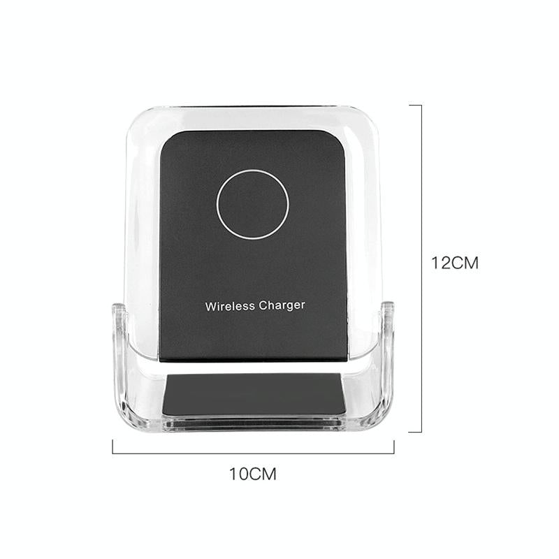 10W 3-in-1 Vertical Wireless Charger – Fast Charging Stand for iPhone, Apple Watch & AirPods – Black