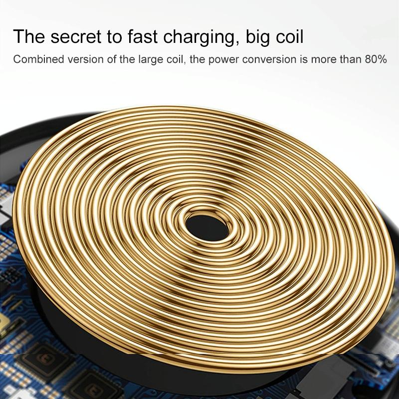 10W 3-in-1 Vertical Wireless Charger – Fast Charging Stand for iPhone, Apple Watch & AirPods – Black