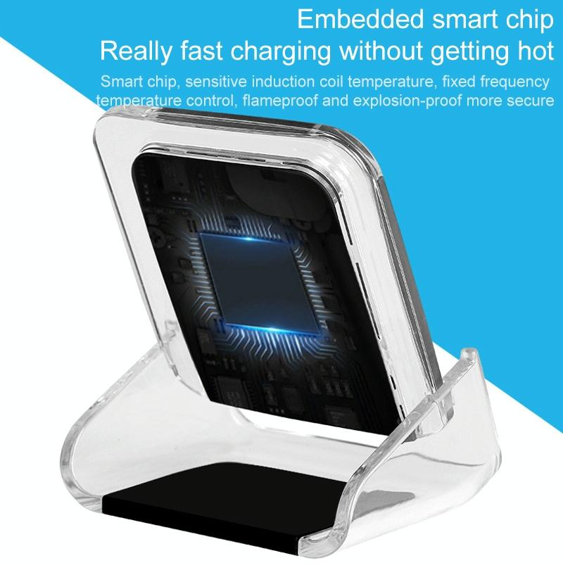 10W 3-in-1 Vertical Wireless Charger – Fast Charging Stand for iPhone, Apple Watch & AirPods – Black