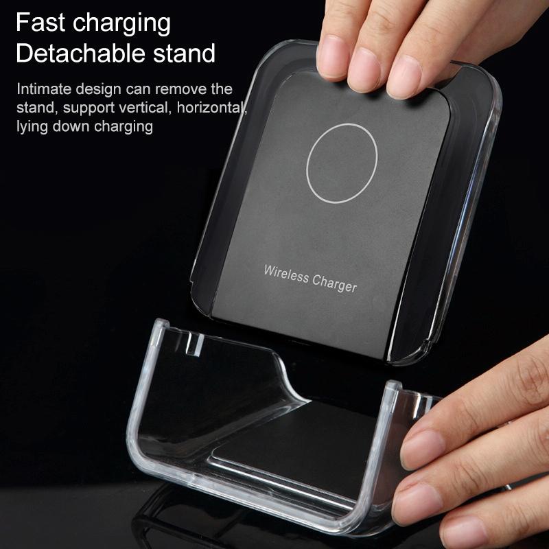 10W 3-in-1 Vertical Wireless Charger – Fast Charging Stand for iPhone, Apple Watch & AirPods – Black