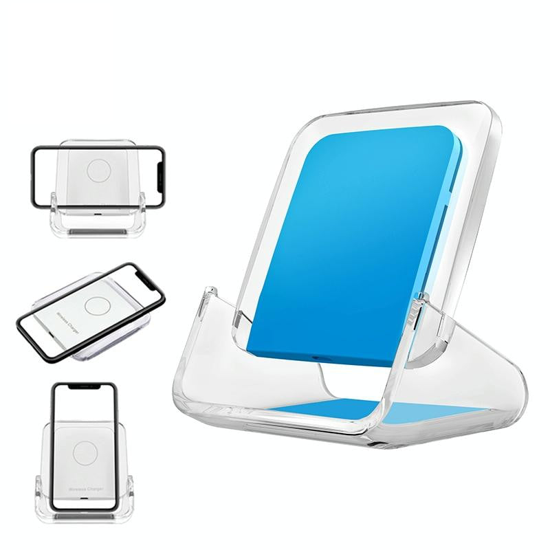 10W 3-in-1 Vertical Wireless Charger – Fast Charging Stand for iPhone, Apple Watch & AirPods – Black
