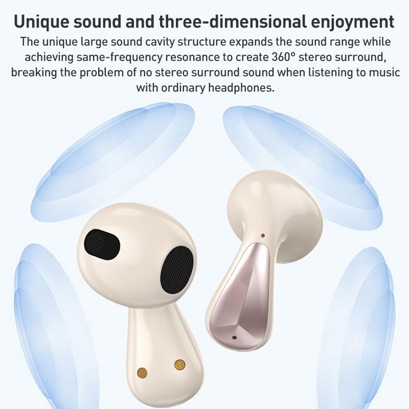 Amber True Wireless Bluetooth Earphones – ZGA GS11, Noise Cancelling, Stereo Sound, Black