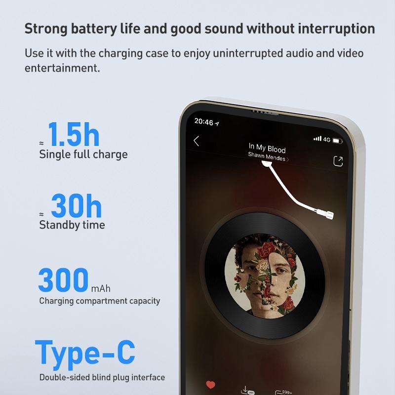Amber True Wireless Bluetooth Earphones – ZGA GS11, Noise Cancelling, Stereo Sound, Black