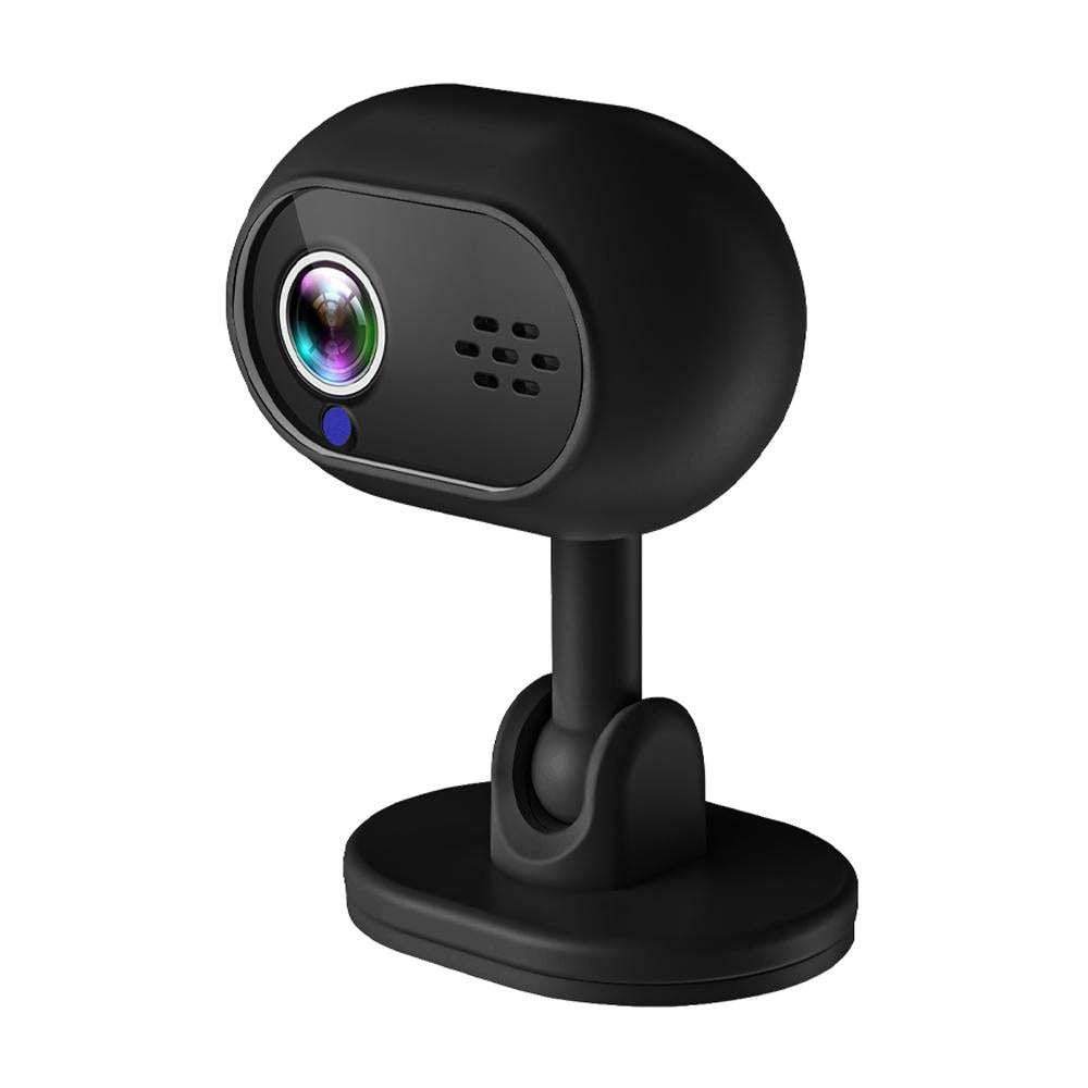 Wireless Mini WiFi Camera – Night Vision, HD Video, Motion Detection, Portable Security Cam – Black