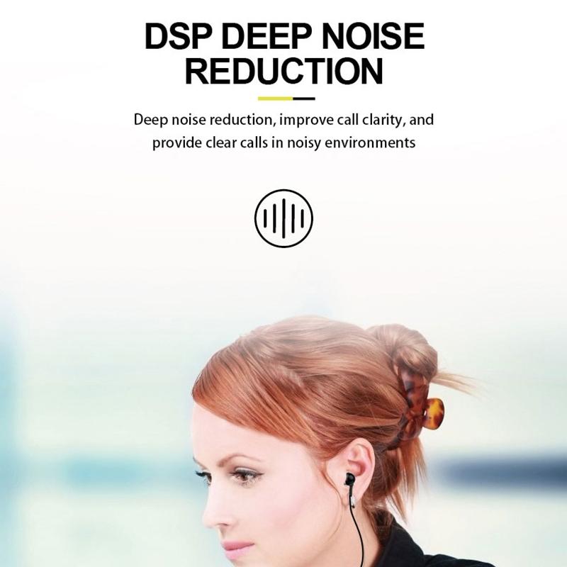 UK-E20 Wireless Noise-Cancelling Earbuds with Vibration – Black, In-Ear Bluetooth Earphones for Music & Calls