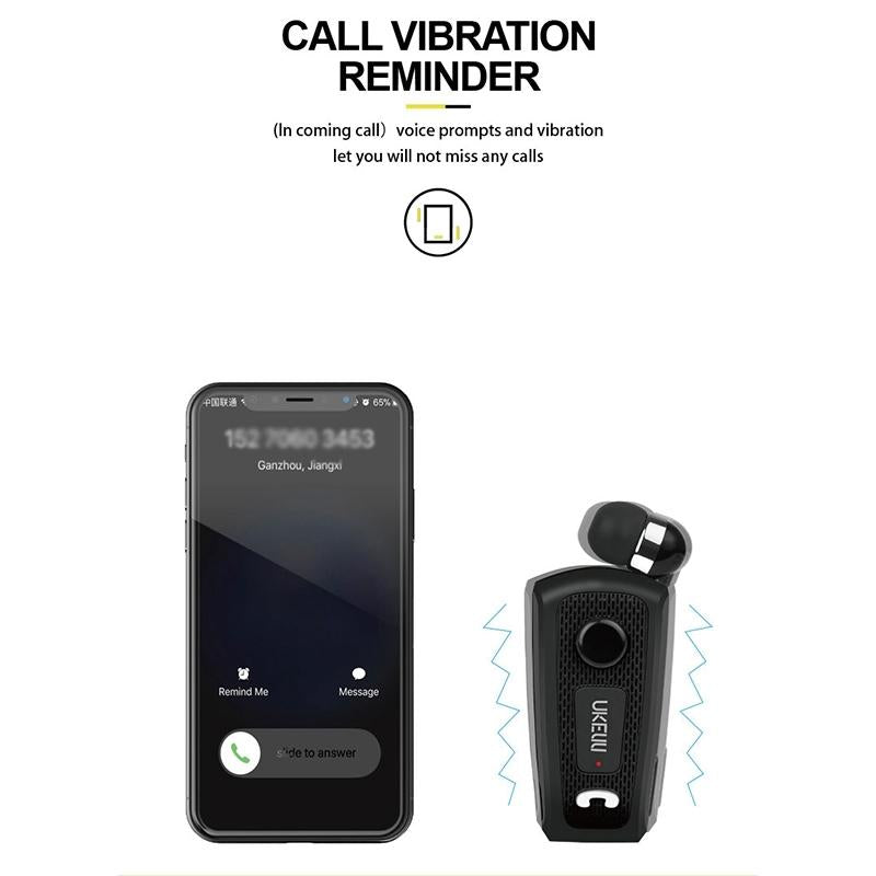 UK-E20 Wireless Noise-Cancelling Earbuds with Vibration – Black, In-Ear Bluetooth Earphones for Music & Calls