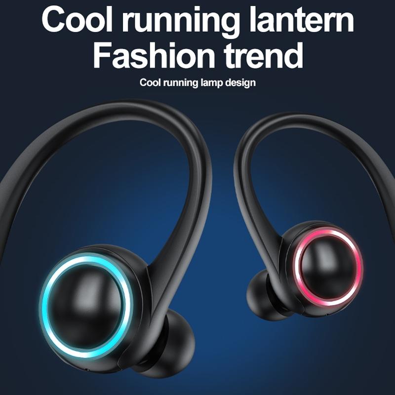 Wireless Sports Earphones with Hanging Neckband & True Sound –
