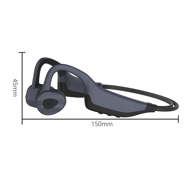 Waterproof K7 Bone Conduction Bluetooth Earphones – 16GB RAM, Deep Bass, Black