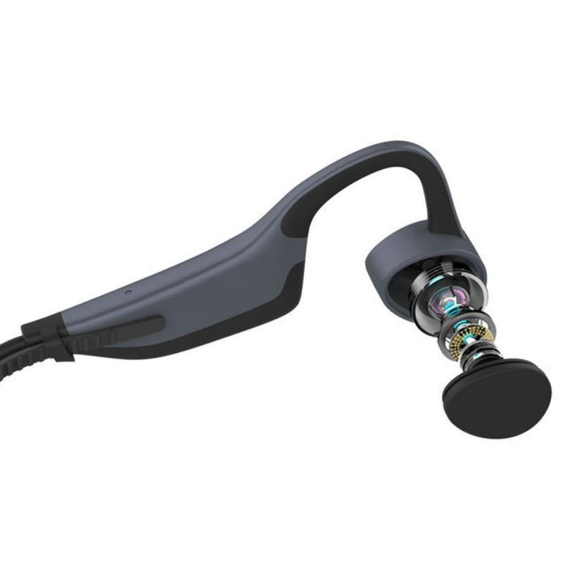 Waterproof K7 Bone Conduction Bluetooth Earphones – 16GB RAM, Deep Bass, Black