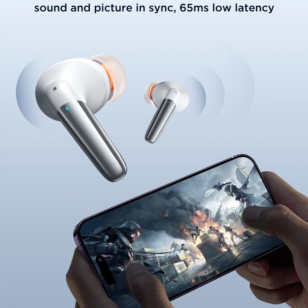 JR-BB1 True Wireless Bluetooth Earphones – Compact TWS Earbuds with Charging Case, Deep Bass & Touch Control – Black