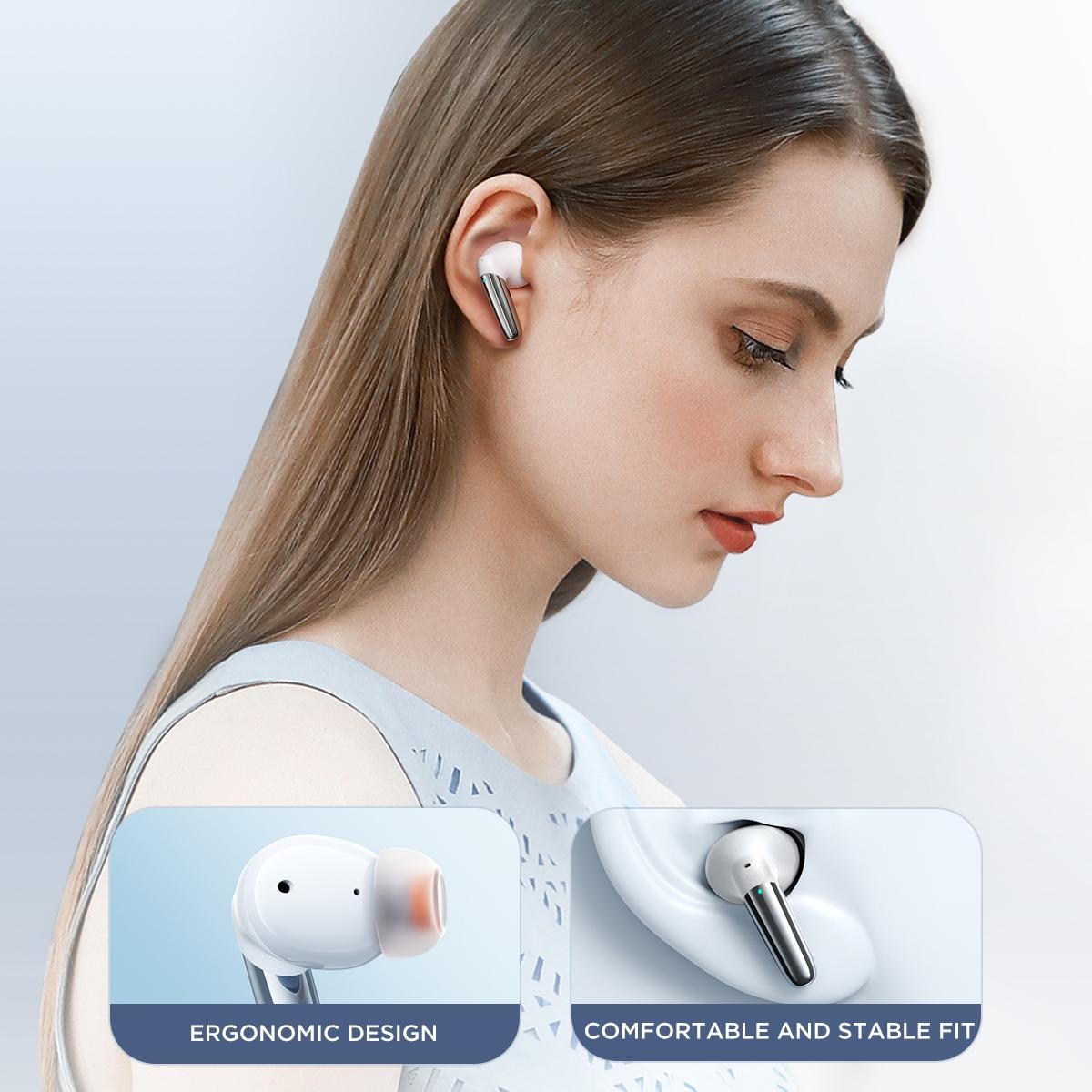JR-BB1 True Wireless Bluetooth Earphones – Compact TWS Earbuds with Charging Case, Deep Bass & Touch Control – Black