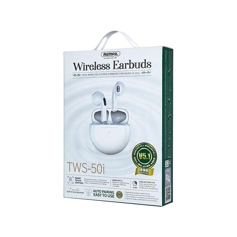 True Wireless Stereo (TWS) Bluetooth 5.0 Earphones – In-Ear Headphones, White