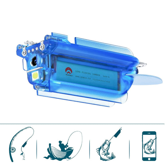 Wireless Underwater Fishing Camera – Loop Recording, Remote Control, HD Display – Waterproof Design – Blue
