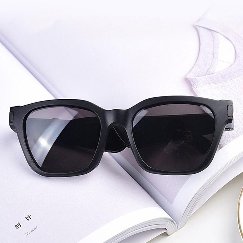 Waterproof Bluetooth Smart Glasses with Mini Binaural Earphones – Hands-Free Calls & Music – Black Sunglasses