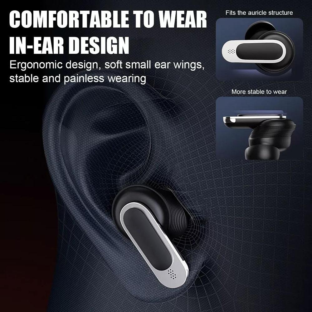 Wireless Bluetooth Earphones with Touch Screen & Active Noise Reduction – TWS Hi-Fi Stereo Headset (Black)
