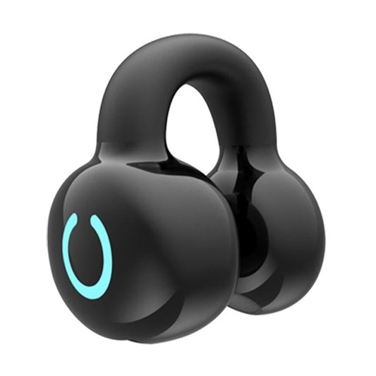 Wireless Bone Conduction Earphone – Single-Ear Clamp Design, Open-Ear Bluetooth Headset (Black)