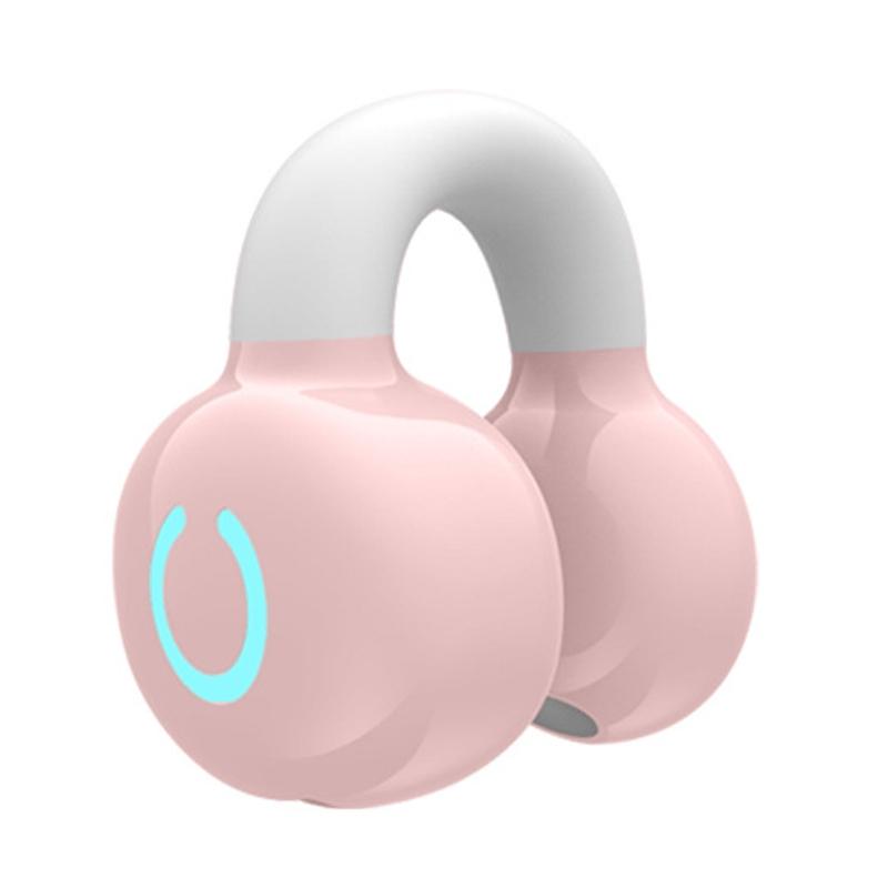 Wireless Bone Conduction Earphone – Single-Ear Clamp Design, Open-Ear Bluetooth Headset (Black)