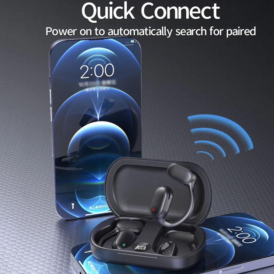Wireless Earphones with LED Display & Noise Reduction – Bluetooth 5.0, Clear Sound, Long Battery Life