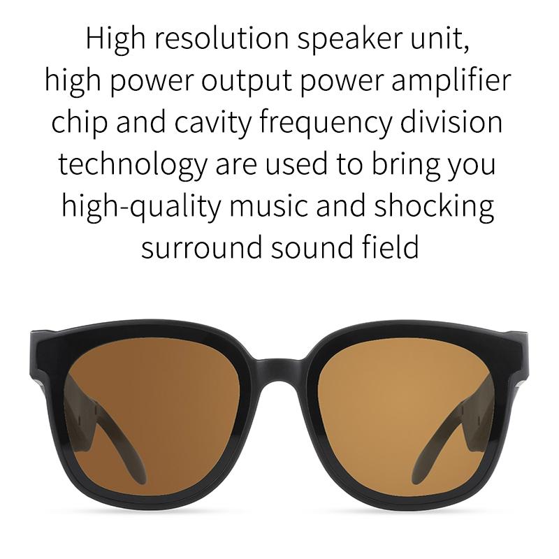 A13 Smart Audio Sunglasses with Bluetooth Earphone – Dark Gray
