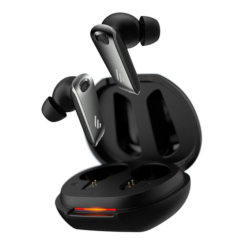 Shadow Black Wireless Bluetooth Earphones – Waterproof & Dustproof, Noise Cancelling, Long Battery Life, Secure Fit