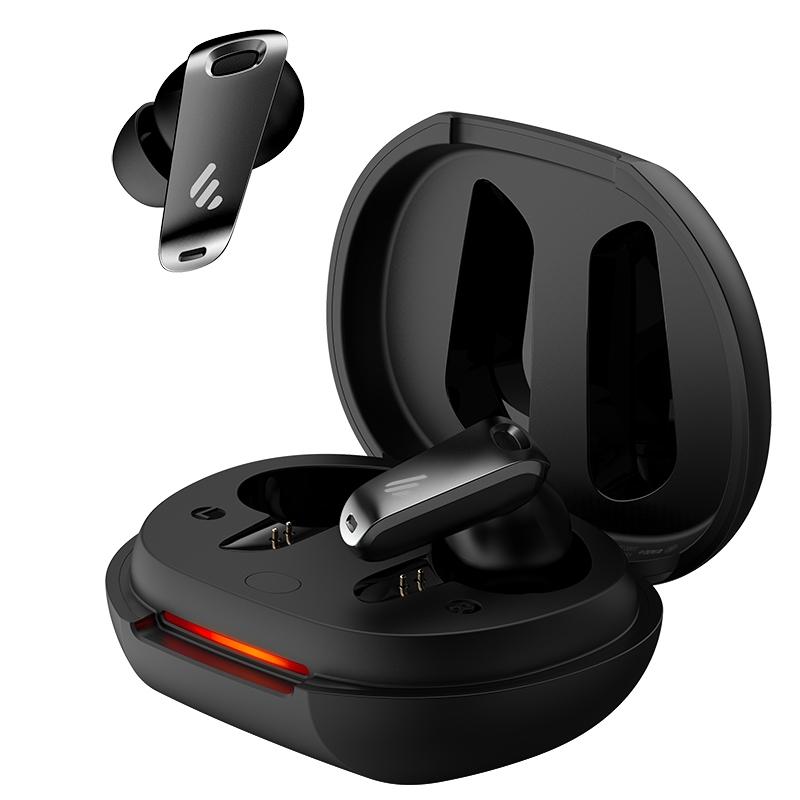 Shadow Black Wireless Bluetooth Earphones – Waterproof & Dustproof, Noise Cancelling, Long Battery Life, Secure Fit