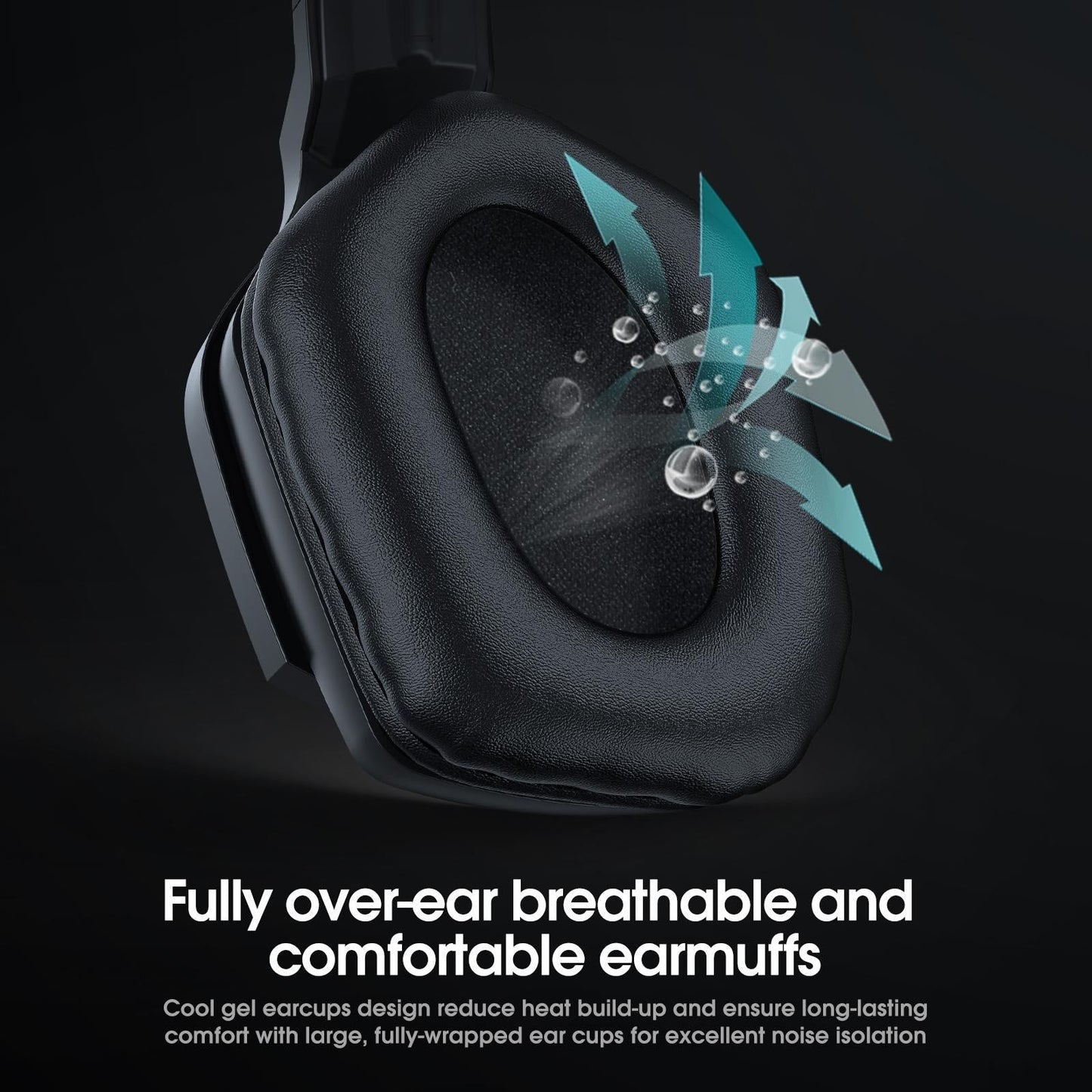 Adjustable Bass Gaming Bluetooth Headset with Mic – Wireless, Noise Cancelling, Comfortable Fit