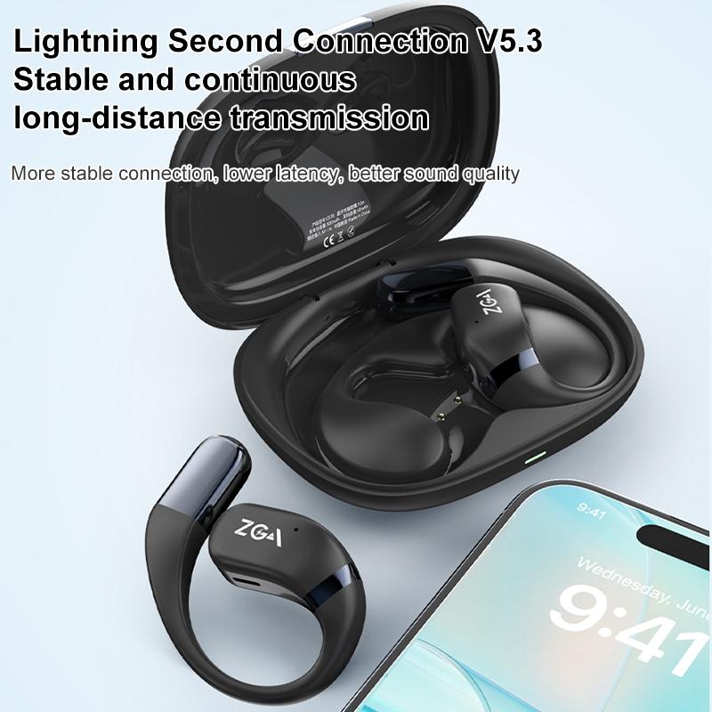 Wireless Bluetooth Earphones – Zga GS18 Blade AI, Black