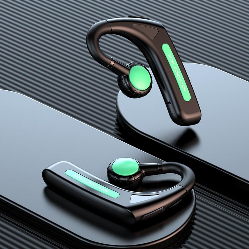 Wireless Bone Conduction Bluetooth Headset – Open-Ear Hanging Ear Design with Noise Reduction – Black