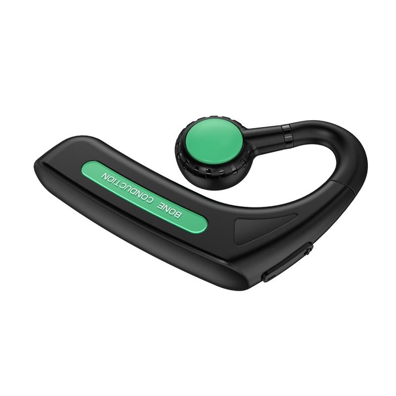 Wireless Bone Conduction Bluetooth Headset – Open-Ear Hanging Ear Design with Noise Reduction – Black