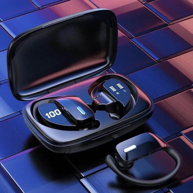 Wireless Noise-cancelling Bluetooth Earbuds with Dual Battery Display - T17 Black