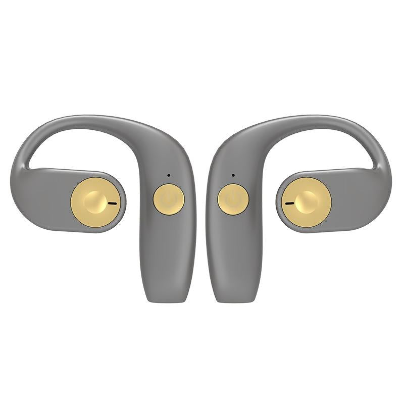 Wireless Bone Conduction Bluetooth Earphones – Open-Ear Sports Headphones with Mic, Sweatproof, Black