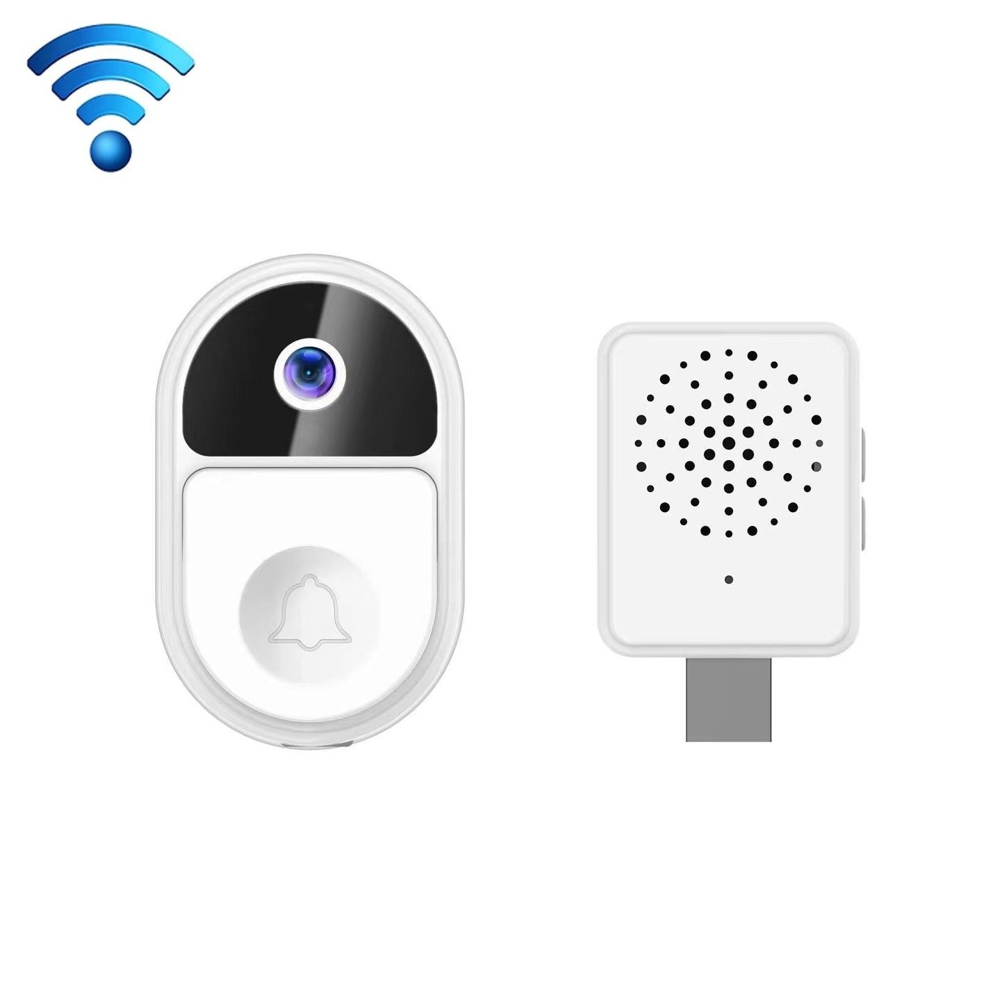 Smart Video Doorbell – Black | Ultra Wide-Angle Lens & Two-Way Voice Communication