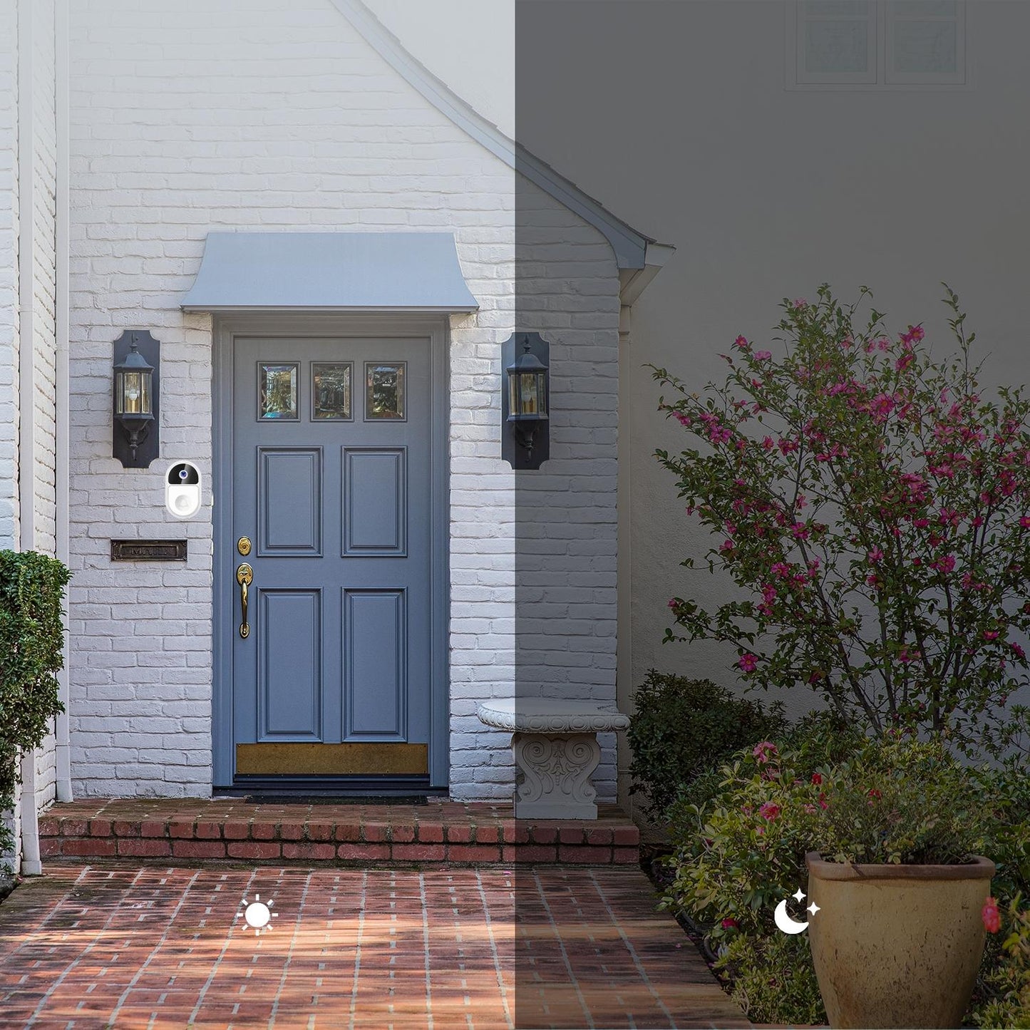 Smart Video Doorbell – Black | Ultra Wide-Angle Lens & Two-Way Voice Communication
