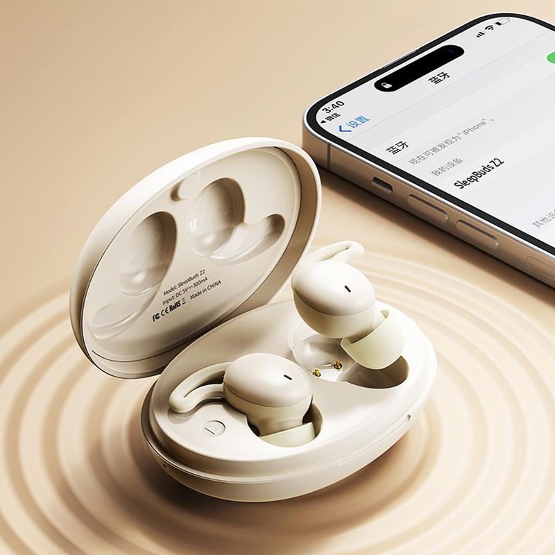 Wireless Sleepbuds Z2 TWS Earphones – Half In-Ear Design, Noise Isolation, Ultra-Comfort Fit – Black