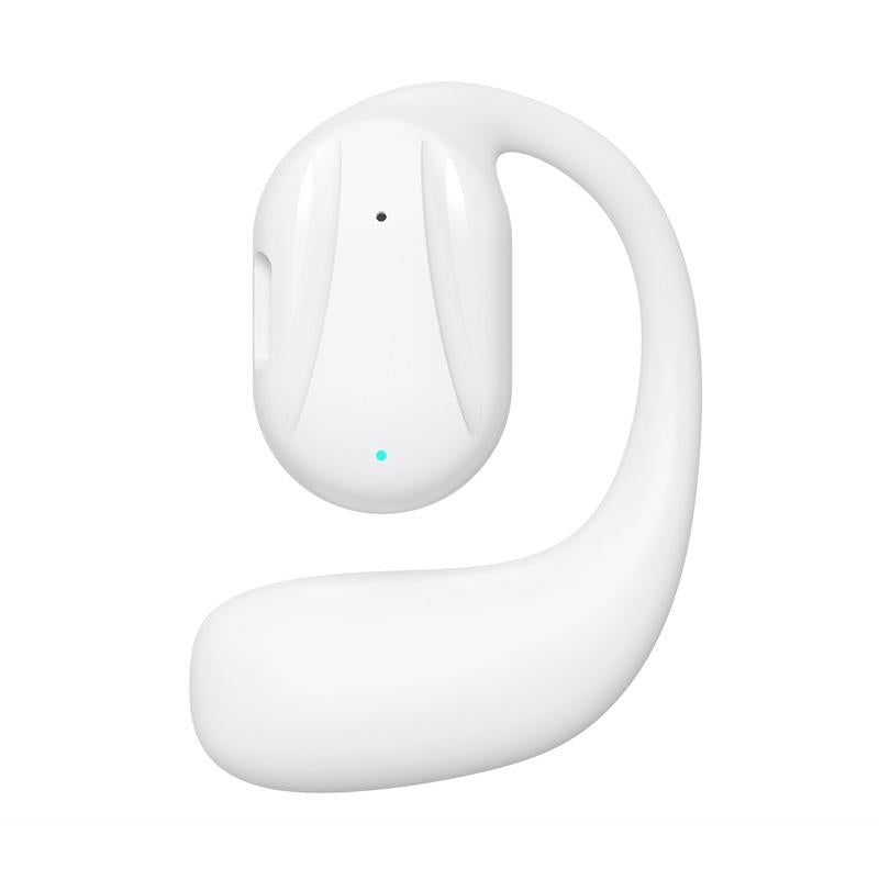YJ77 Bluetooth 5.2 Bone Conduction Headset – Left Ear, Ear-Mounted Open-Ear Wireless Headphone – Black