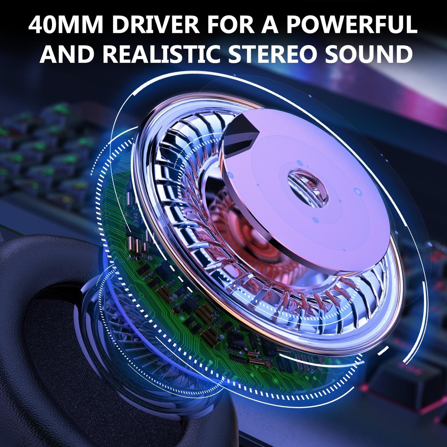 RGB Gaming Headset with USB & 3.5mm – Dual Connectivity, Noise Cancelling Mic, Surround Sound, Multi-Platform Compatible