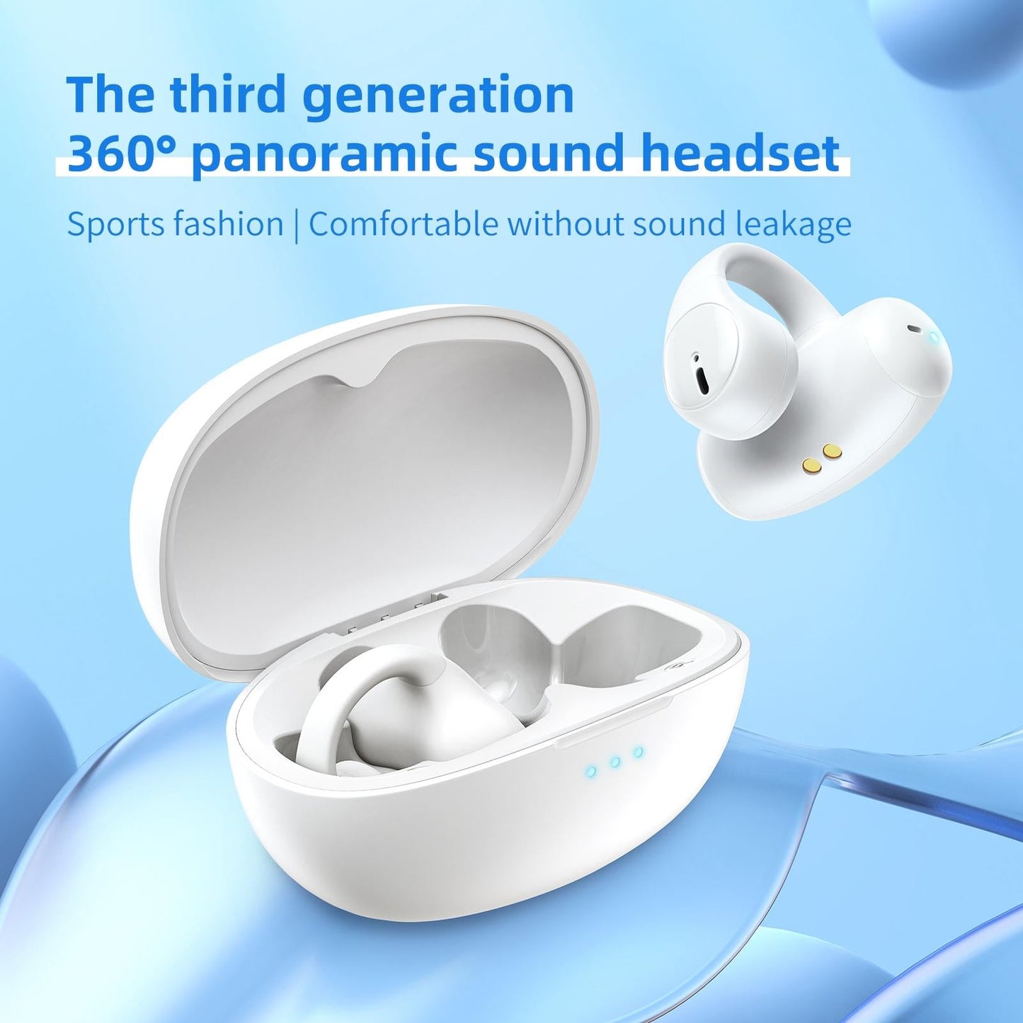 T306 Wireless Bluetooth Earphone – Ear-Mounted Single-Ear Headset with Mic (Black)