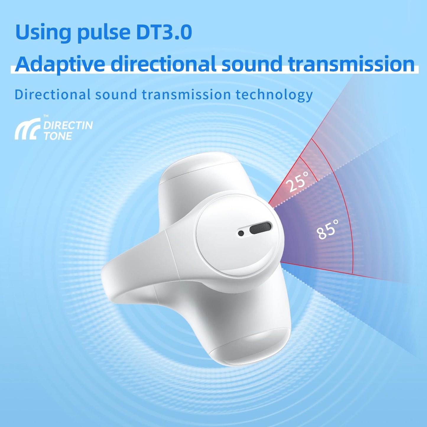 T306 Wireless Bluetooth Earphone – Ear-Mounted Single-Ear Headset with Mic (Black)