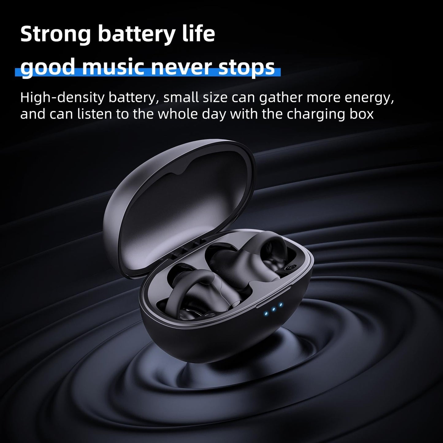T306 Wireless Bluetooth Earphone – Ear-Mounted Single-Ear Headset with Mic (Black)