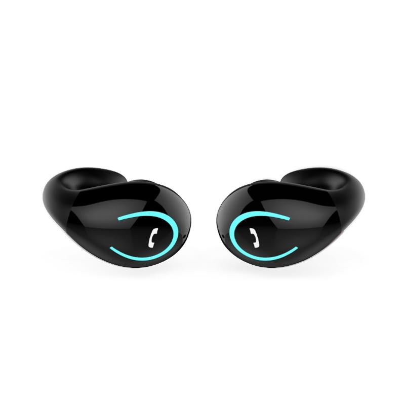 YX08 Ultra-Light Wireless Bluetooth 5.0 Earphones – In-Ear Stereo Headphones with Mic, Black