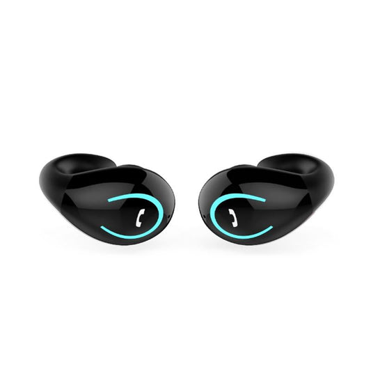 YX08 Ultra-Light Wireless Bluetooth 5.0 Earphones – In-Ear Stereo Headphones with Mic, Black