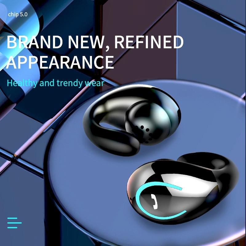 YX08 Ultra-Light Wireless Bluetooth 5.0 Earphones – In-Ear Stereo Headphones with Mic, Black