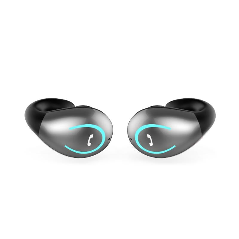 YX08 Ultra-Light Wireless Bluetooth 5.0 Earphones – In-Ear Stereo Headphones with Mic, Black